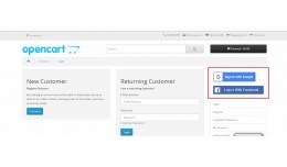 Opencart Social Login(Google/Facebook)